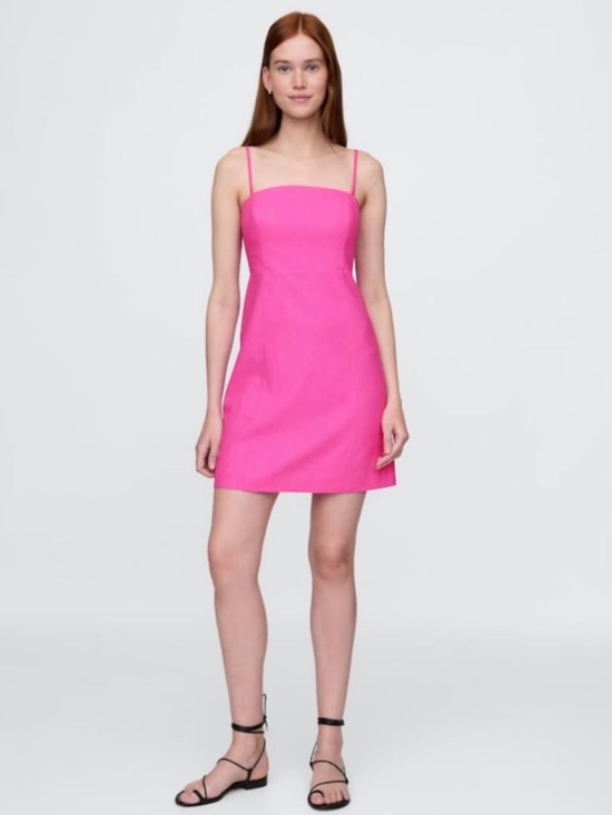 GAP Dresses & Skirts - NWT Gap Linen-blend Mini Dress size Large in Pink